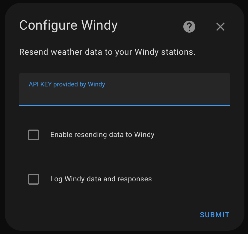 enable windy